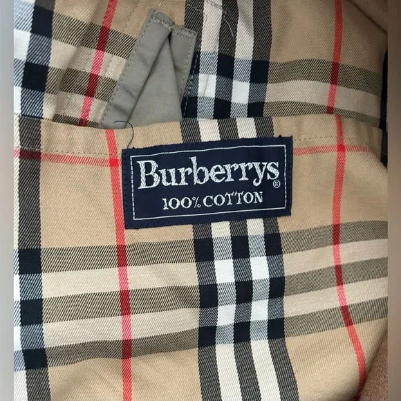 Vintage Burberry Classic House Check Lined Trench Coat with Extra Wool Liner 56R - Picture 7 of 13